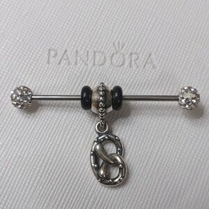 Pandora Silver Pretzel Dangle Charm